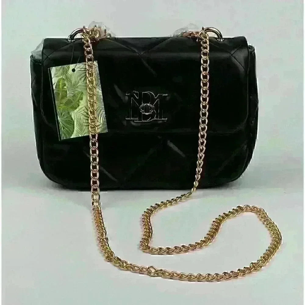 NEW! Badgley Mischka Womens Diamond-Quilted Chain Crossbody Bag NWT $149 - Picture 1 of 4